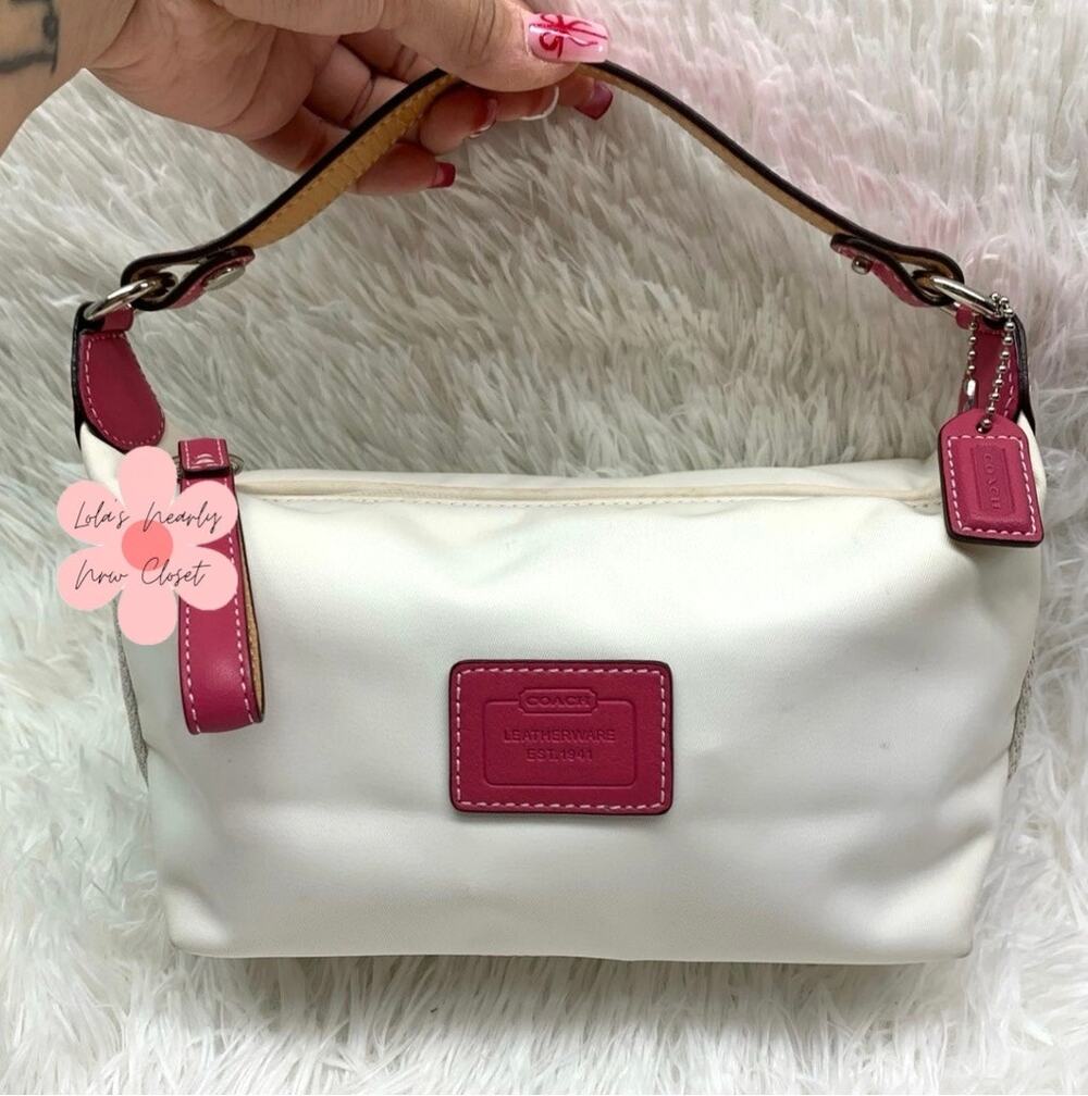 y2k COACH Nylon Mini Purse Wristlet